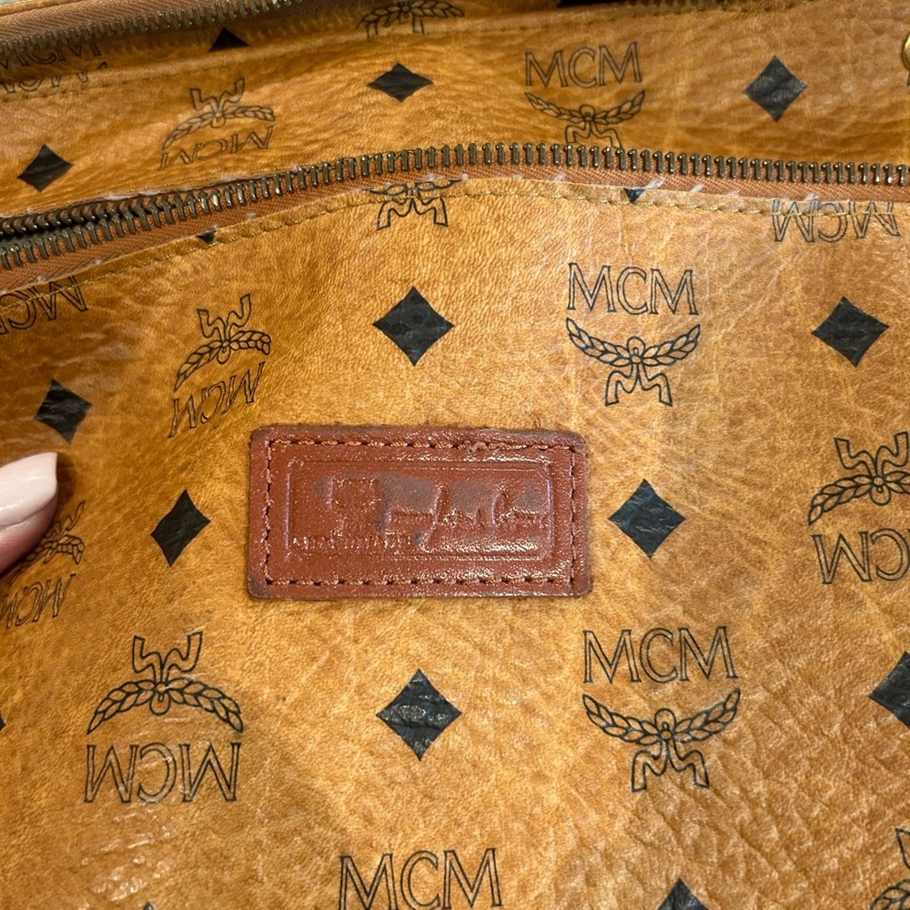 MCM Logo Monogram Tote Bag - Picture 10 of 16